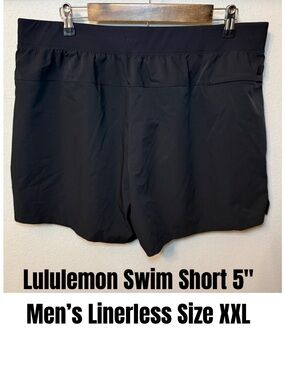 Lululemon Swim Short 5" Men’s Linerless Size XXL